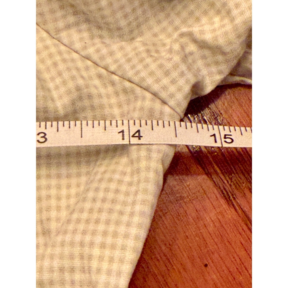 Copper Key‎ Gingham Top Women Small Green Excellent Puff Sleeve Cottagecore - Picture 7 of 8